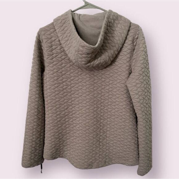 🥳 $13 NWT CK Performance Asymmetrical Quilted Hoodie M - Picture 2 of 2